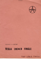 Tesla 2834b - Navod k udrzbe 